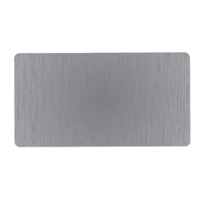 Étiquette Aspect métallique argenté (Devant)