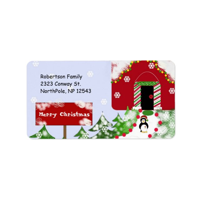 Étiquette Atelier père Noël (Devant)