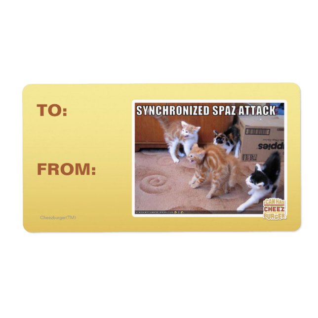 Étiquette Attaque Spaz Sychronisée (Devant)