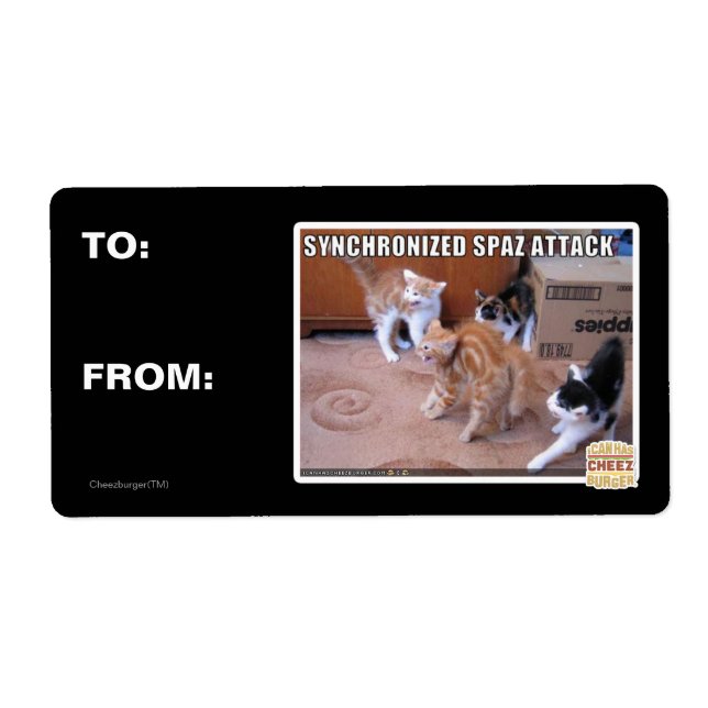 Étiquette Attaque Spaz Sychronisée (Devant)