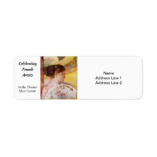 Étiquette Au théâtre de Mary Cassatt