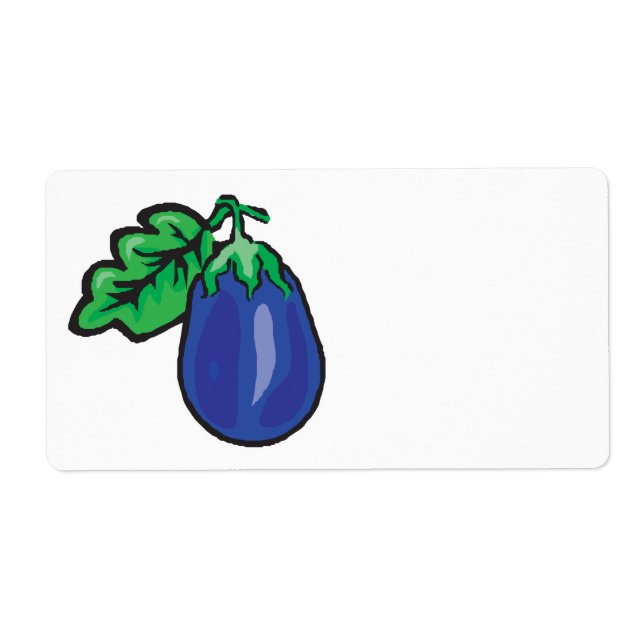 Étiquette aubergine (Devant)