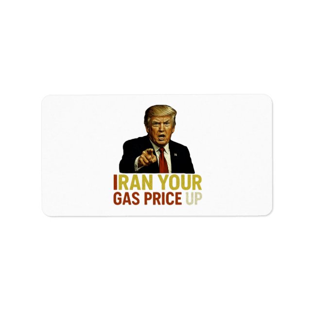 Étiquette Augmentez Votre Prix Du Gaz Iran (Devant)