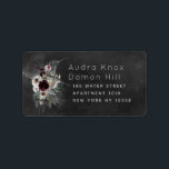 Étiquette Aura Of Night Wedding RSVP Return Envelope Label<br><div class="desc">As the day comes to an end, so begins the Aura Of Night. A watercolour and pencil sketch on charcoal paper featuring the matrimonial vows of hummingbirds hovering over a crest of everlasting love. Customizable for any occasion, the collection contains every stationery item you’ll need to seamlessly create a comprehensive...</div>