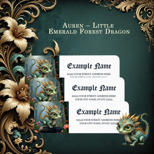 Étiquette Auren – Petit dragon de la forêt émeraude (Créateur téléchargé)