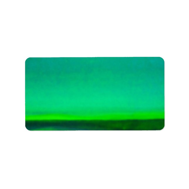 Étiquette AURORA BOREALIS Bat mitzvah Retour Adresse indiqué (Devant)