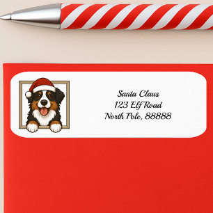 Étiquette Aussie Australian Shepherd Holiday Adresse de reto