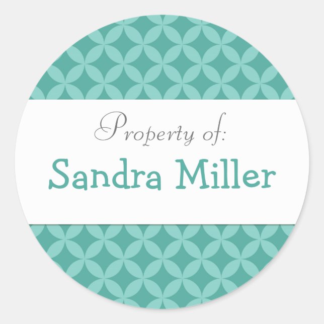 Étiquette autocollant circulaire personnalisé (Devant)