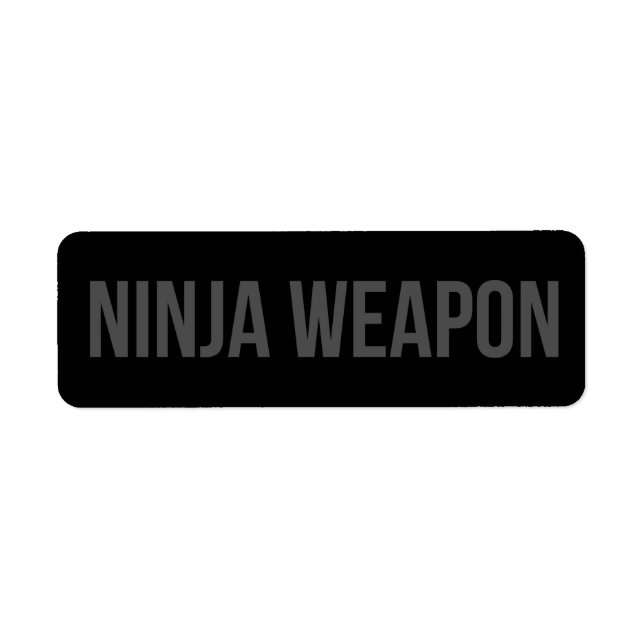 Étiquette Autocollant d'arme de ninja (Devant)