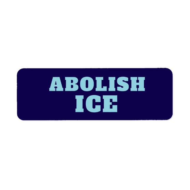 Étiquette Autocollant de protestation Abolir ICE  (Devant)