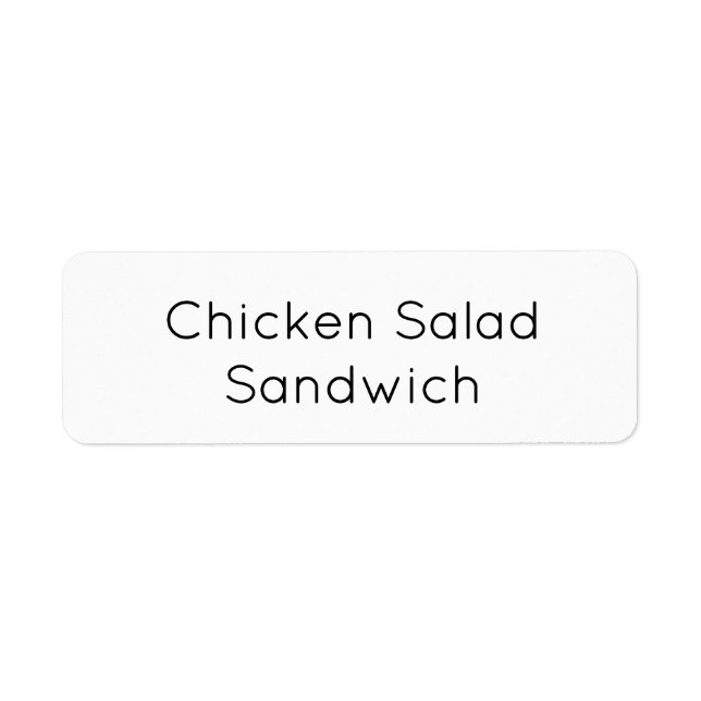 Étiquette Autocollant d'étiquette de nourriture de catering  (Devant)