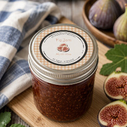 Étiquette Autocollante Confiture de Figue Maison