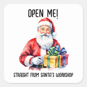 Étiquette autocollante pour cadeau de Noël du Père