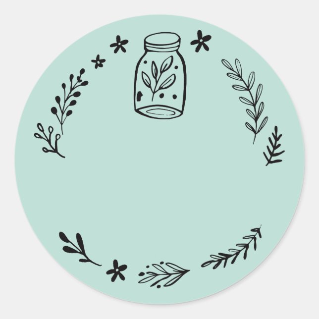 Étiquette autocollante vierge pour pot / épice (Devant)