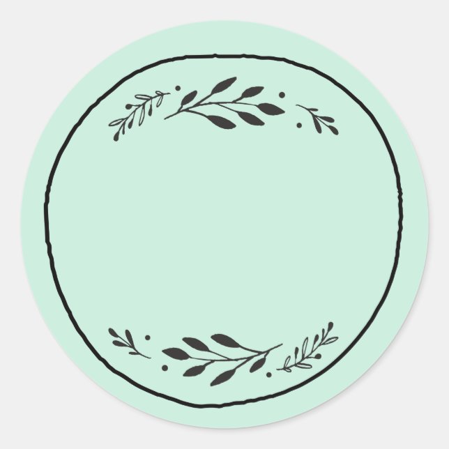 Étiquette autocollante vierge pour pot / épice III (Devant)