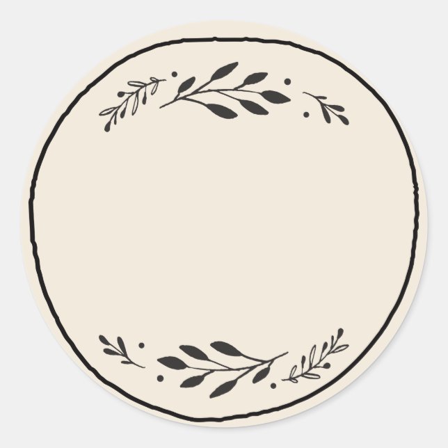 Étiquette autocollante vierge pour pot / épice III (Devant)