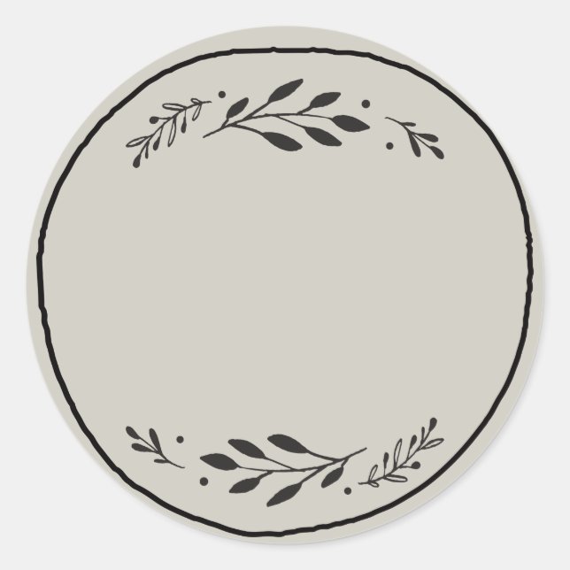 Étiquette autocollante vierge pour pot / épice III (Devant)