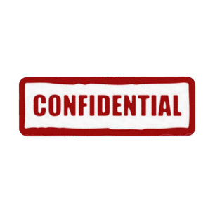 Étiquette Autocollants confidentiels