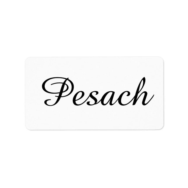 Étiquette Autocollants Cuisine Casher Label Pâque Pesach (Devant)