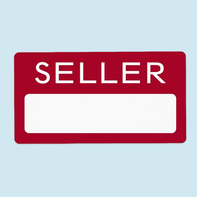 Étiquette Autocollants d'étiquette de nom de vendeur pour fo (MISOOK Seller Name Tag Sticker)