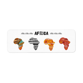 Étiquette Autocollants du continent africain