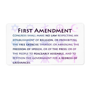 Étiquette Autocollants du premier amendement