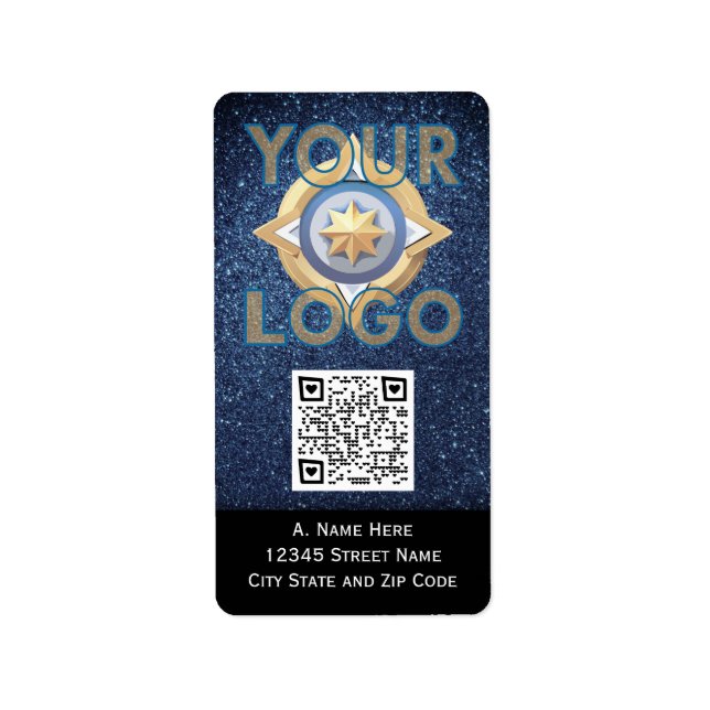 Étiquette Autocollants verticaux personnalisés avec code QR  (Devant)