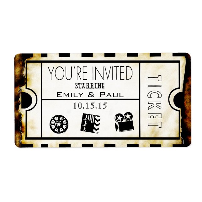 Étiquette Autoriser un enregistrement de la date (Devant)