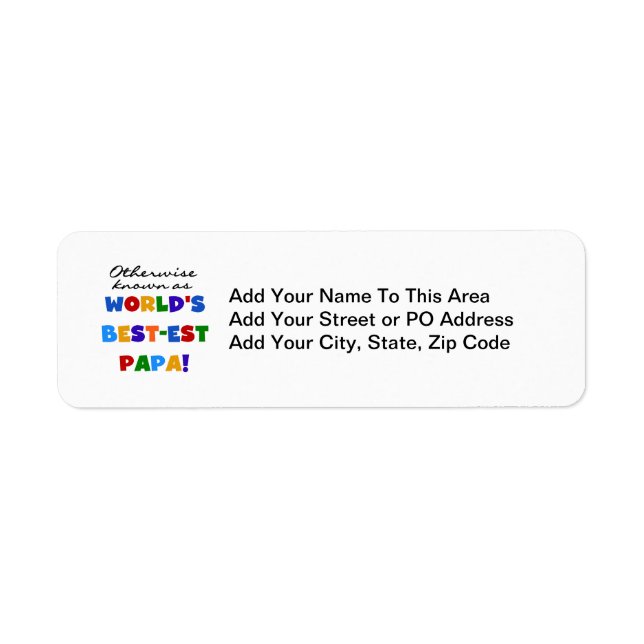 Étiquette Autres Meilleurs Tshirts et cadeaux Papa (Devant)