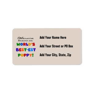 Étiquette Autres Meilleurs Tshirts et cadeaux Poppy