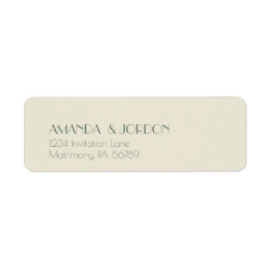 Étiquette Autumn Boho Deco   Cream Return Address Label