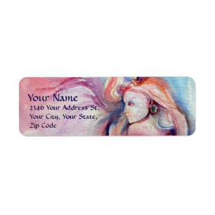 Étiquette AVALON / Magie et mystère, Imaginaire bleu rose