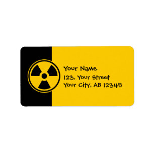 Étiquette Avertissement de radioactivité