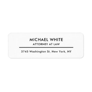 Étiquette Avocat de droit minimaliste professionnel