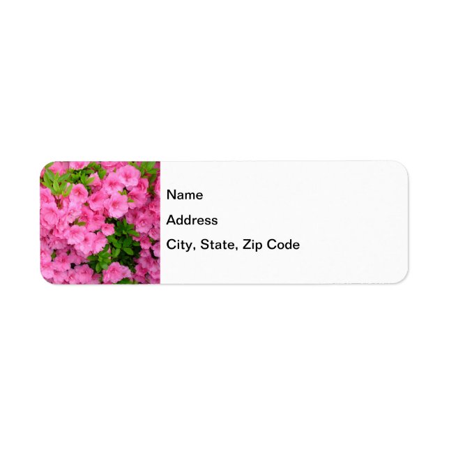 Étiquette Azalea Bush (Devant)