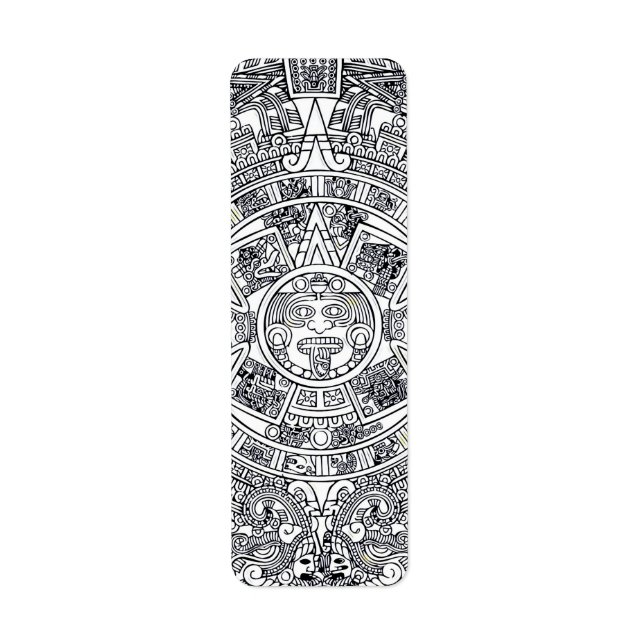 Étiquette AZTEC OU MEXICA mexicaine (Devant)