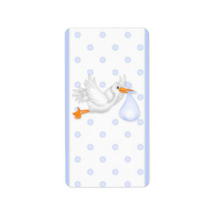 Étiquette Baby Blue Stork Hersheys Miniature Candy bar envel