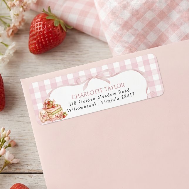 Étiquette Baby Shower aux Fruits Rouges Douceur (Créateur téléchargé)