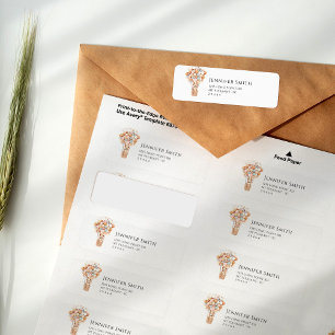 Étiquette Baby shower Bear Blue and Pink Balloors