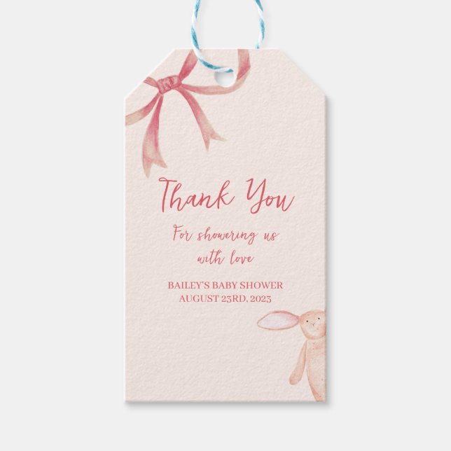 Étiquette Baby shower/cadeau (Devant)