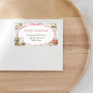Étiquette Baby shower du marché agricole Adresse de retour