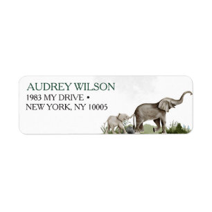 Étiquette Baby shower Elephant Boy