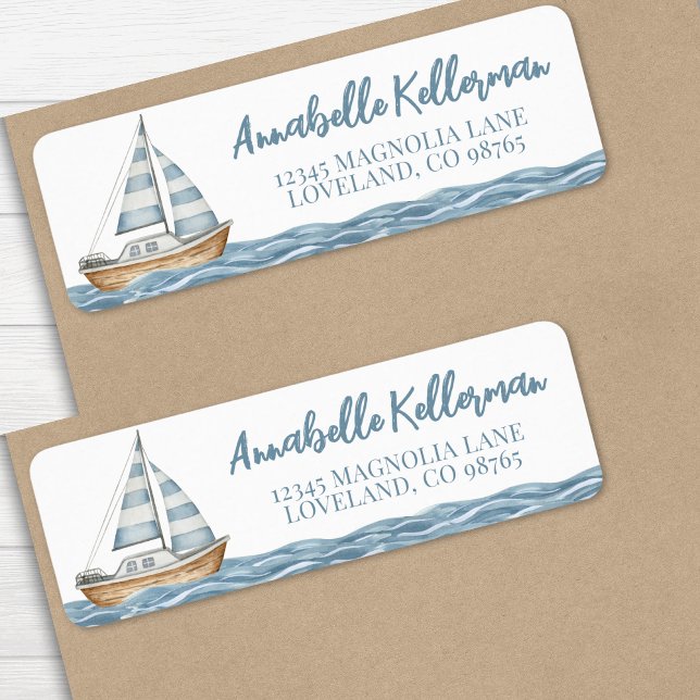 Étiquette Baby shower marin (Nautical Baby Shower label)