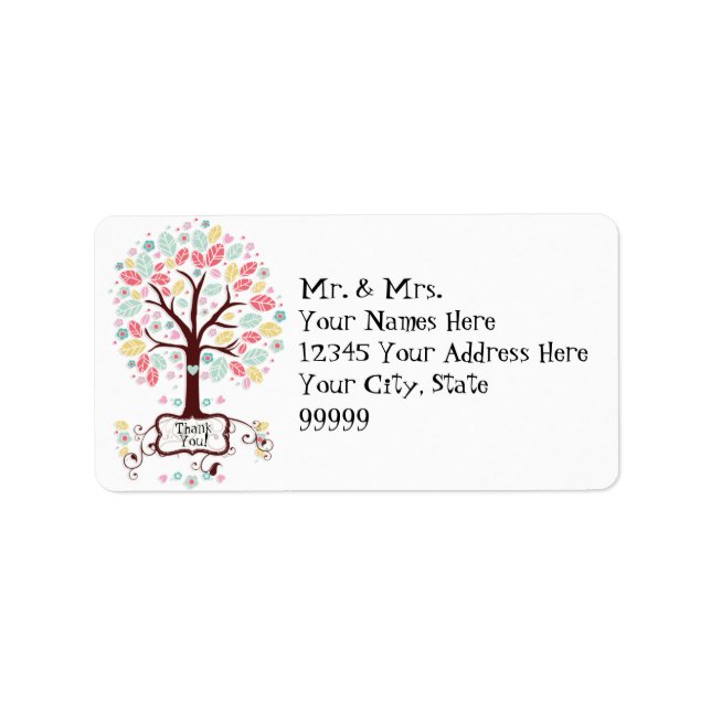 Étiquette Baby shower Whimsical Cute Swirl Heart Flower (Devant)