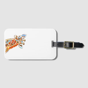 étiquette bagage girafe