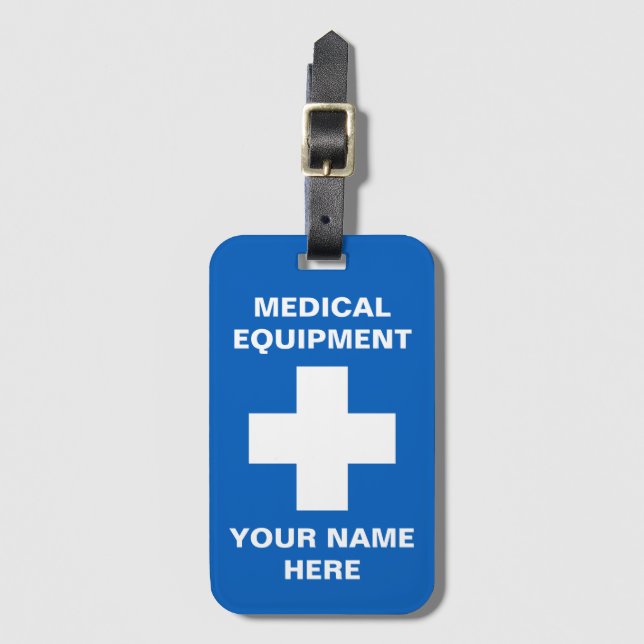 Étiquette bagage pour équipement Médicale professi (Devant Vertical)
