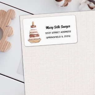 Étiquette Bague Jouet Jouet Genre Neutre Baby shower Adresse