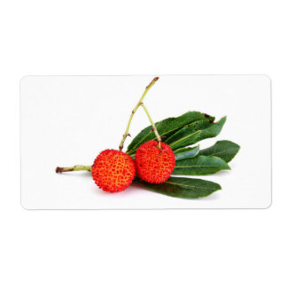 Étiquette baie rouge