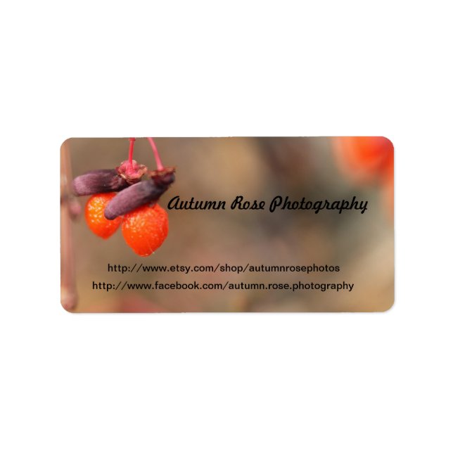 Étiquette baies d'orange (Devant)