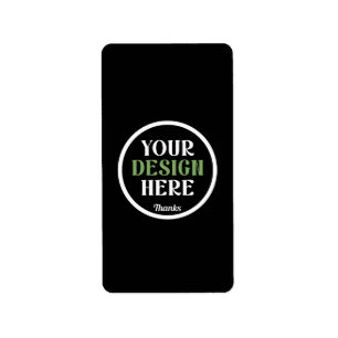 Étiquette baiser personnalisé, unique, élégant et minimalist